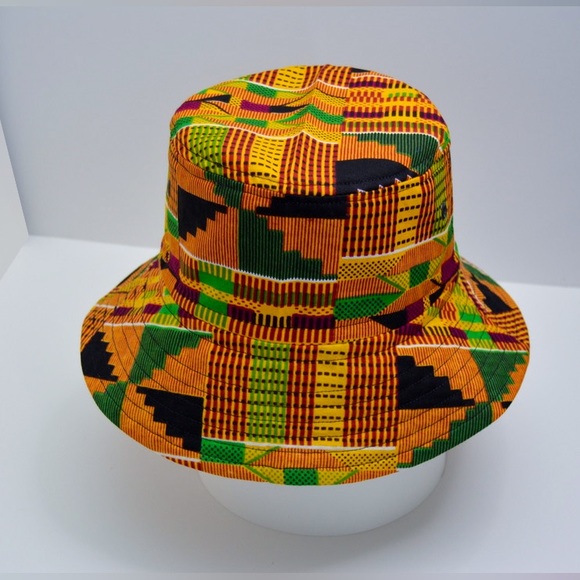 Bucket Hat African Kente Print Bucket Hat Unisex Women Men Modcloth Bucket Hat - Picture 1 of 4